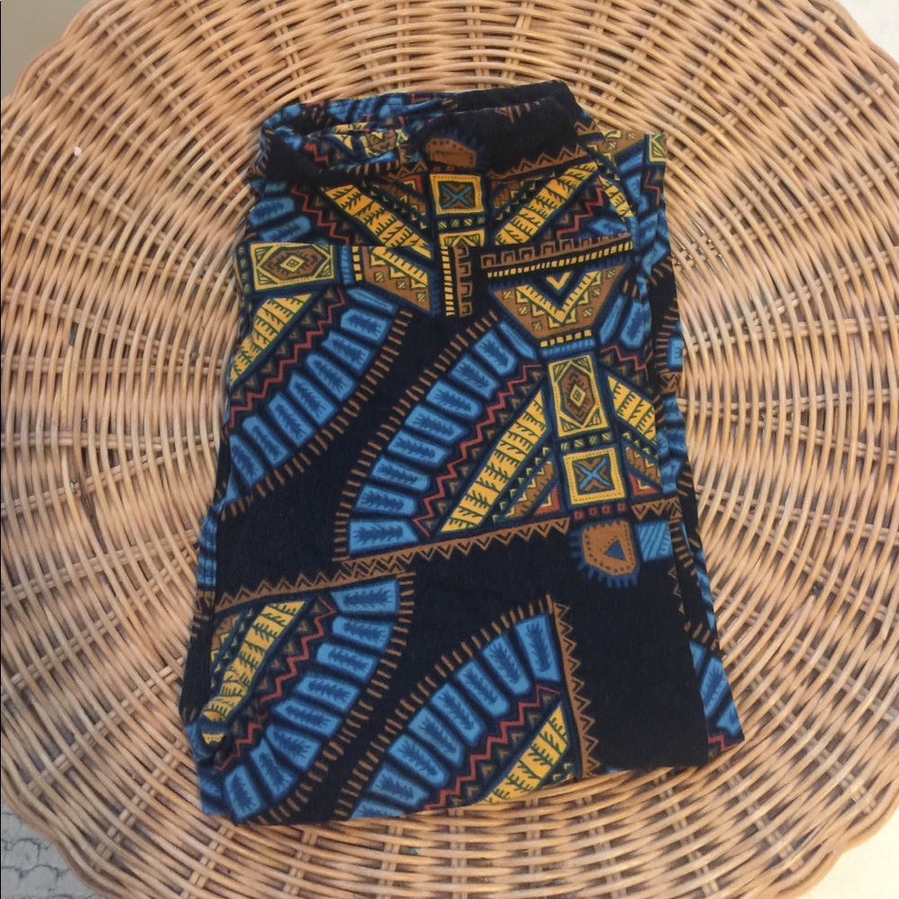 Lularoe leggings tribal Aztec print